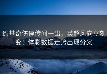 约基奇伤停传闻一出，英超风向立刻变：体彩数据走势出现分叉