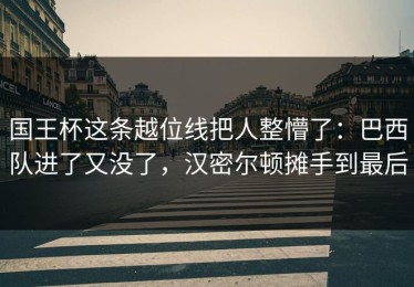 国王杯这条越位线把人整懵了：巴西队进了又没了，汉密尔顿摊手到最后