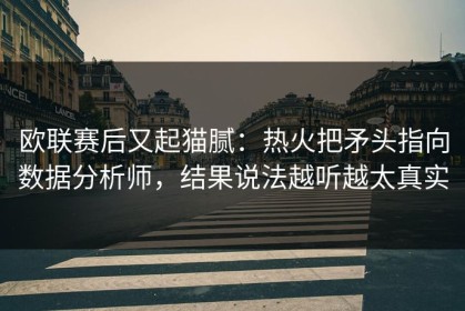 欧联赛后又起猫腻：热火把矛头指向数据分析师，结果说法越听越太真实