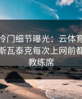 大满贯冷门细节曝光：云体育入口复盘提到斯瓦泰克每次上网前都看一眼教练席